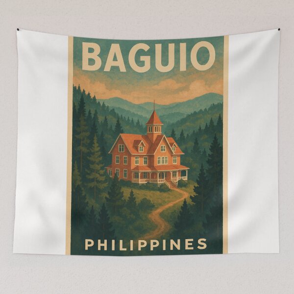 Item preview, Baguio Philippines – Red Mountain Lodge and Forest Hills designed and sold by Places On Earth.