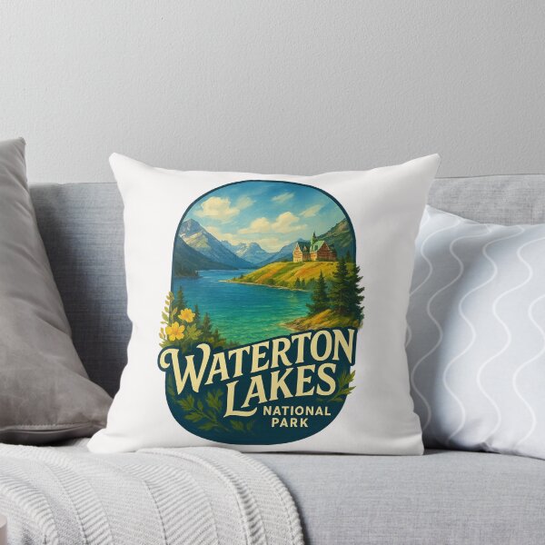Item preview, Waterton Lakes National Park Canada – Prince of Wales Hotel and Mountain View designed and sold by Places On Earth.