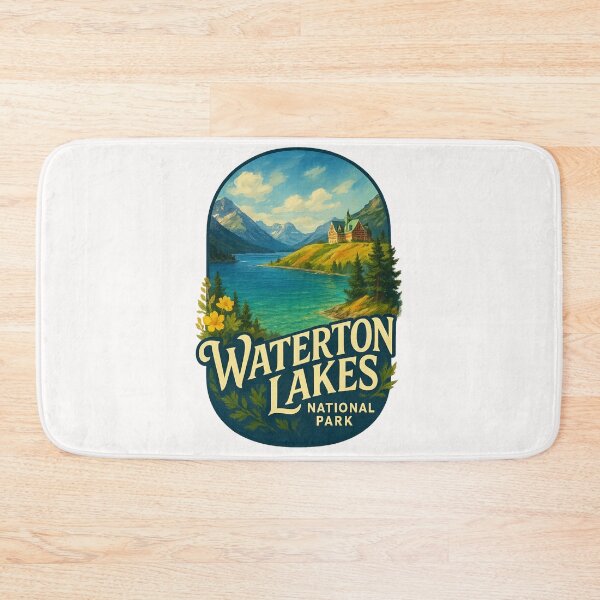 Item preview, Waterton Lakes National Park Canada – Prince of Wales Hotel and Mountain View designed and sold by Places On Earth.