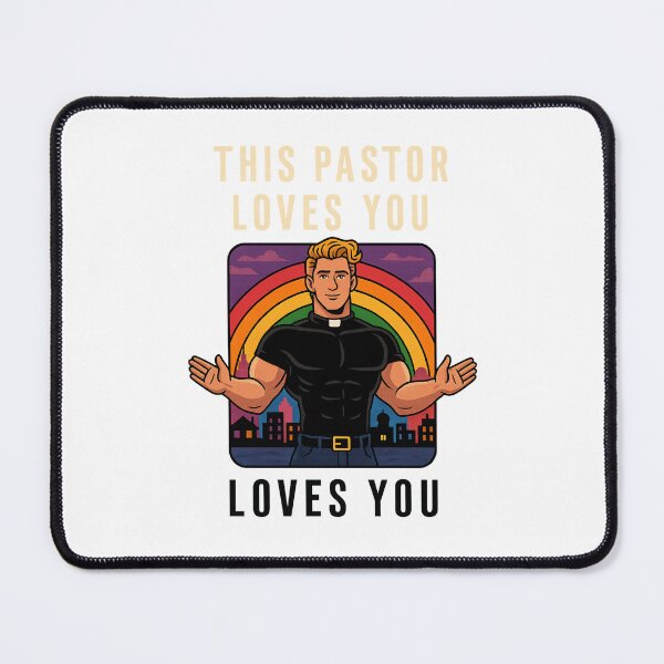 Item preview, This Pastor Loves You – Rainbow Pride Cityscape designed and sold by Places On Earth.