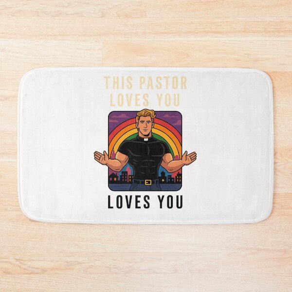 Item preview, This Pastor Loves You – Rainbow Pride Cityscape designed and sold by Places On Earth.