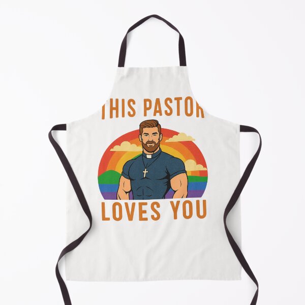 Item preview, This Pastor Loves You – Rainbow Pride Mountains and Clouds designed and sold by Places On Earth.