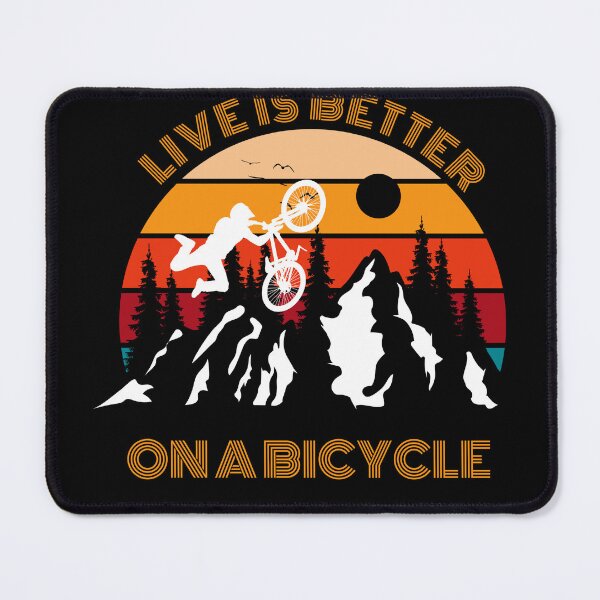 Item preview, Life Is Better on a Bicycle – Retro Mountain Bike Design designed and sold by haitrieuic96.