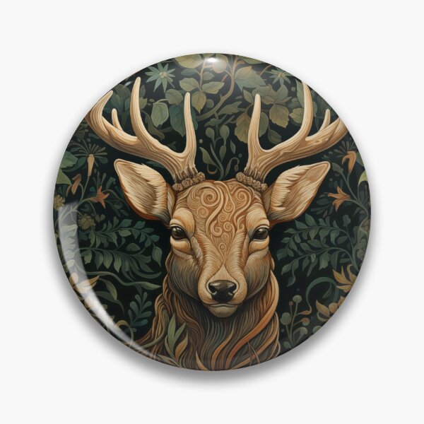Item preview, Woodland Stag in Enchanted Forest designed and sold by AntiqueImages.