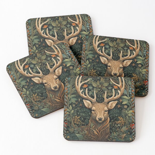 Item preview, Woodland Stag in Enchanted Forest designed and sold by AntiqueImages.