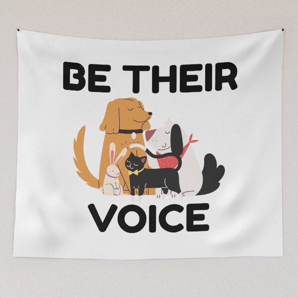 Item preview, Be Their Voice Animal Rescue Awareness Pet Lover Design designed and sold by FreedomAndLove.