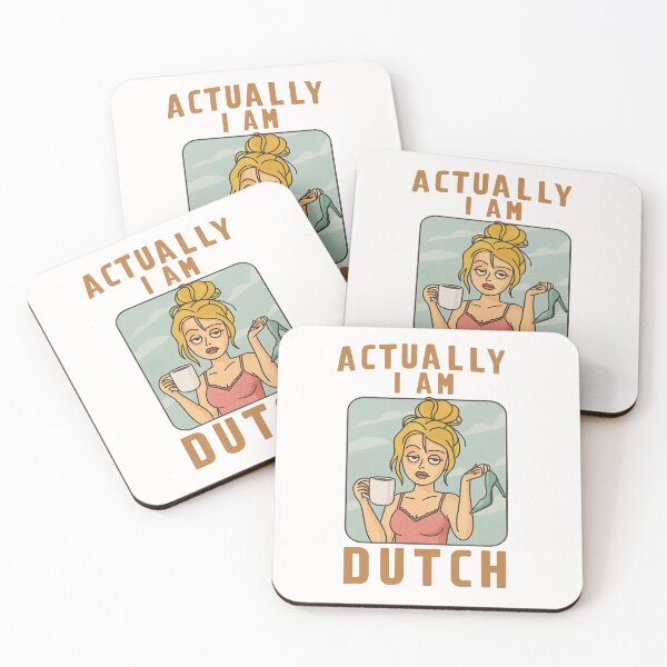 Item preview, Actually I Am Dutch – Coffee and High Heels designed and sold by Places On Earth.