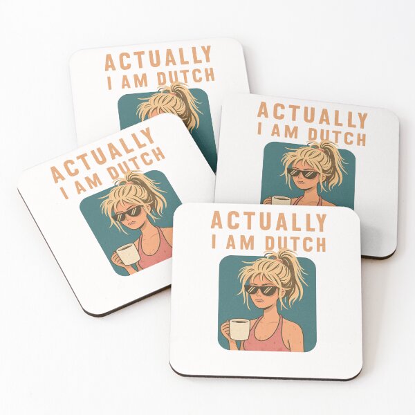 Item preview, Actually I Am Dutch – Coffee and Sunglasses designed and sold by Places On Earth.