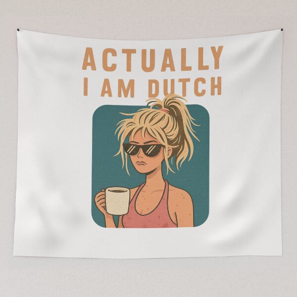 Item preview, Actually I Am Dutch – Coffee and Sunglasses designed and sold by Places On Earth.