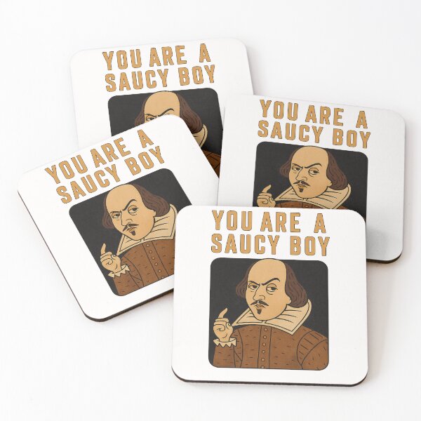 Item preview, You Are a Saucy Boy – Shakespeare Portrait designed and sold by Places On Earth.