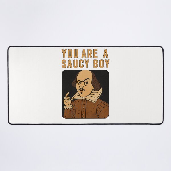 Item preview, You Are a Saucy Boy – Shakespeare Portrait designed and sold by Places On Earth.