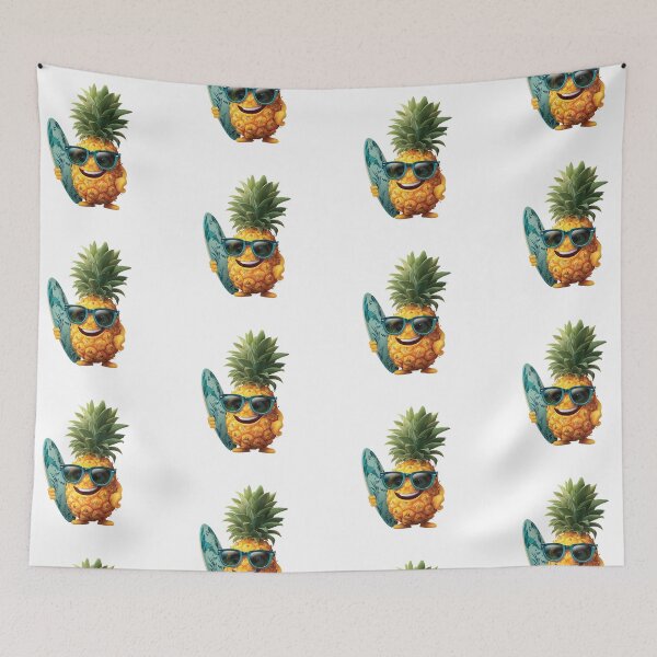 Item preview, Cool Pineapple with Surfboard – Summer Beach Vibes Design designed and sold by VectiveLab.