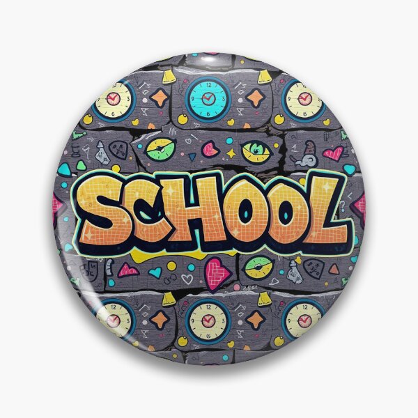 Item preview, School Spirit Graffiti Pattern, Student Locker Decor, Youthful Teacher Sublimation File, Street Art School Apparel, Urban Supplies Pattern designed and sold by TheGaliyaStudio.