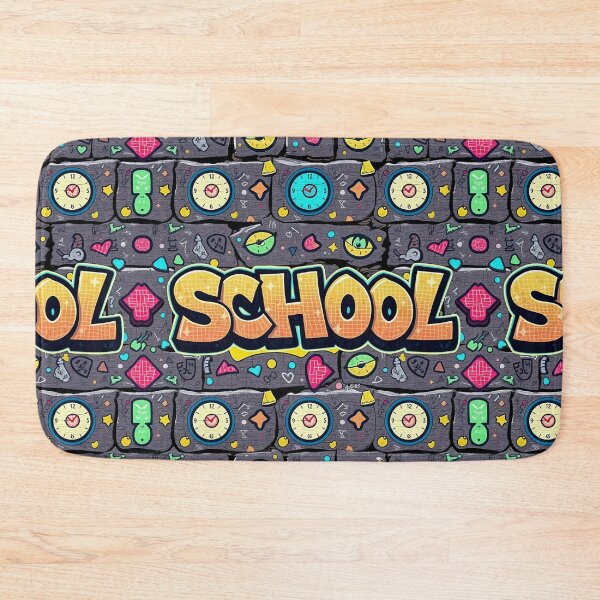 Item preview, School Spirit Graffiti Pattern, Student Locker Decor, Youthful Teacher Sublimation File, Street Art School Apparel, Urban Supplies Pattern designed and sold by TheGaliyaStudio.