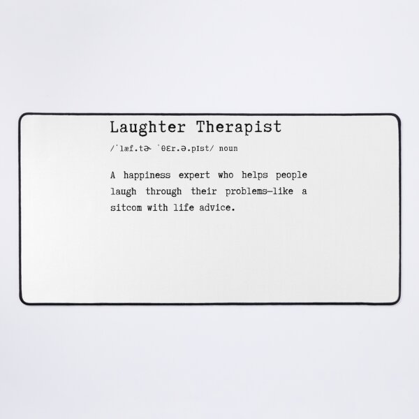 Item preview, Laughter Therapist Funny Definition Typography Quote Art designed and sold by HasHs.