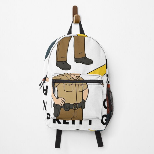 Item preview, Funny Illustration – Sobriety Test with Police Officer and Wobbly Man designed and sold by Silent Light Studio.