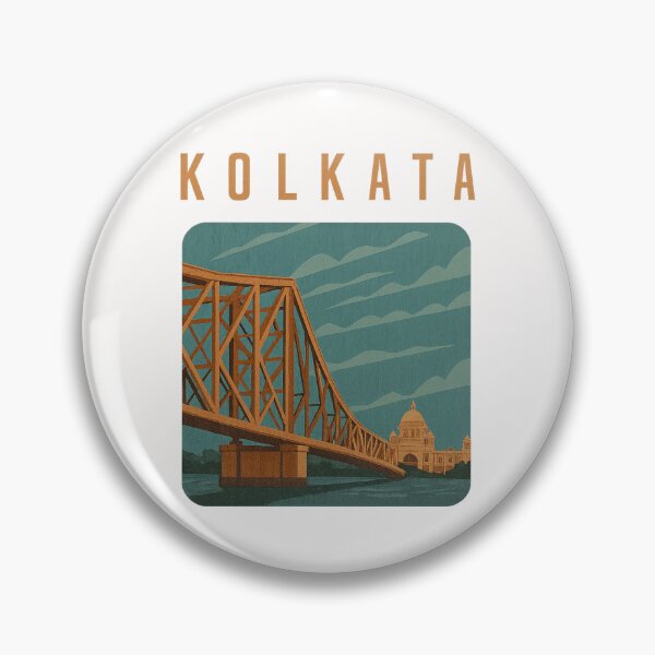 Item preview, Howrah Bridge and Victoria Memorial in Kolkata designed and sold by Places On Earth.