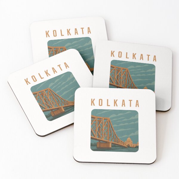 Item preview, Howrah Bridge and Victoria Memorial in Kolkata designed and sold by Places On Earth.