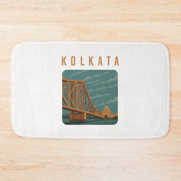 Item preview, Howrah Bridge and Victoria Memorial in Kolkata designed and sold by Places On Earth.