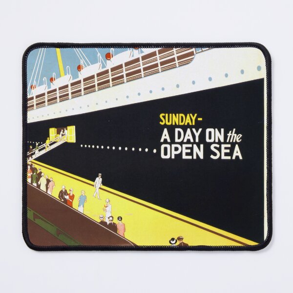 Item preview, Vintage Art Deco Travel Poster | Boston and Maine Railroad | Eastern Steamship Lines | The Boat Train Journey | Vibrant Colors designed and sold by artofuniverse.
