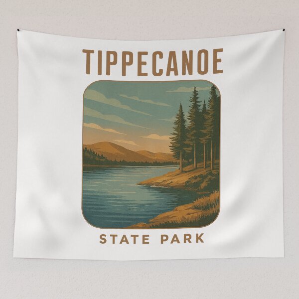 Item preview, Sunset Over Tippecanoe State Park Lake designed and sold by Places On Earth.