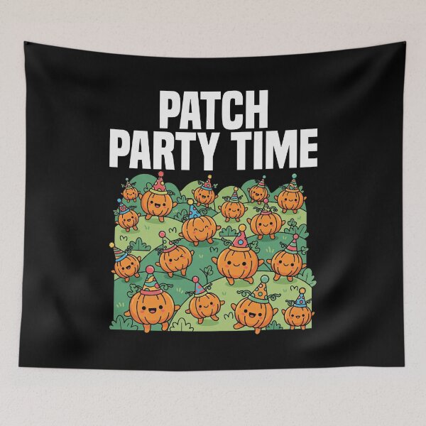 Item preview, PATCH PARTY TIME - PUMPKIN HALLOWEEN designed and sold by KEF Custom.