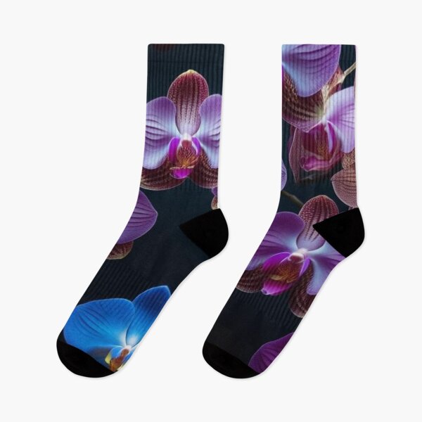 Item preview, Stand Out – Unique Blue Orchid Among Purple Blooms designed and sold by Mvolo.