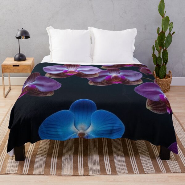 Item preview, Stand Out – Unique Blue Orchid Among Purple Blooms designed and sold by Mvolo.
