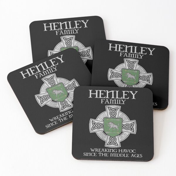 Item preview, Henley Family Crest – Medieval Heritage Emblem for Ancestry Lovers & Vintage Style Fans designed and sold by 9X FR.