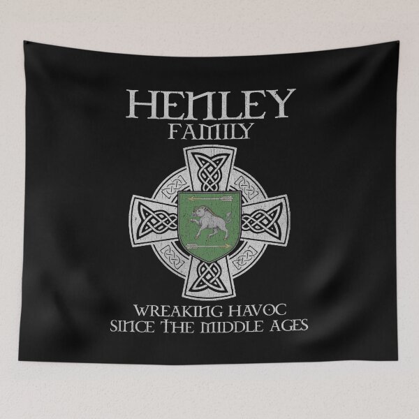 Item preview, Henley Family Crest – Medieval Heritage Emblem for Ancestry Lovers & Vintage Style Fans designed and sold by 9X FR.