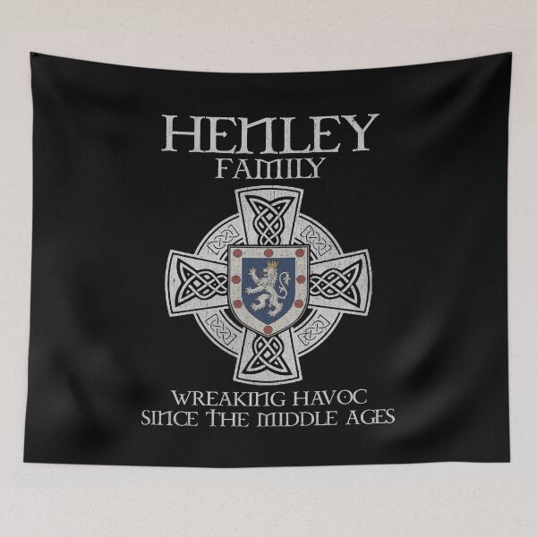 Item preview, Henley Family Crest – Medieval Heritage Emblem for Ancestry Lovers & Vintage Style Fans designed and sold by 9X FR.