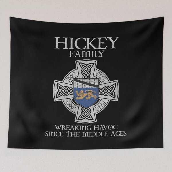 Item preview, Hickey Family Crest – Medieval Heritage Emblem for Ancestry Lovers & Vintage Style Fans designed and sold by 9X FR.