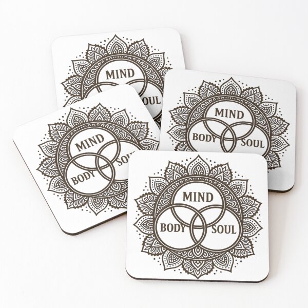Item preview, Mind Body Soul Lotus Mandala Spiritual Yoga Art designed and sold by BlueMorpho77.