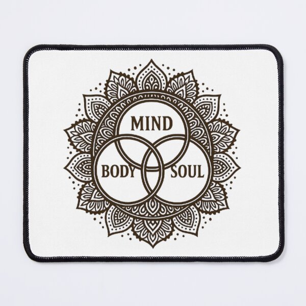 Item preview, Mind Body Soul Lotus Mandala Spiritual Yoga Art designed and sold by BlueMorpho77.