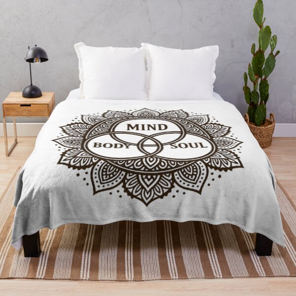 Item preview, Mind Body Soul Lotus Mandala Spiritual Yoga Art designed and sold by BlueMorpho77.