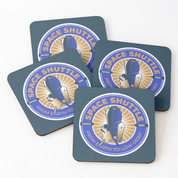 Item preview, Space Shuttle. From Earth to Low Orbit. NASA 1981 Commemorative Badge designed and sold by BGALAXY.
