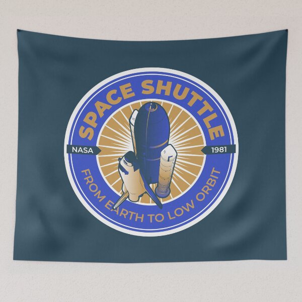 Item preview, Space Shuttle. From Earth to Low Orbit. NASA 1981 Commemorative Badge designed and sold by BGALAXY.