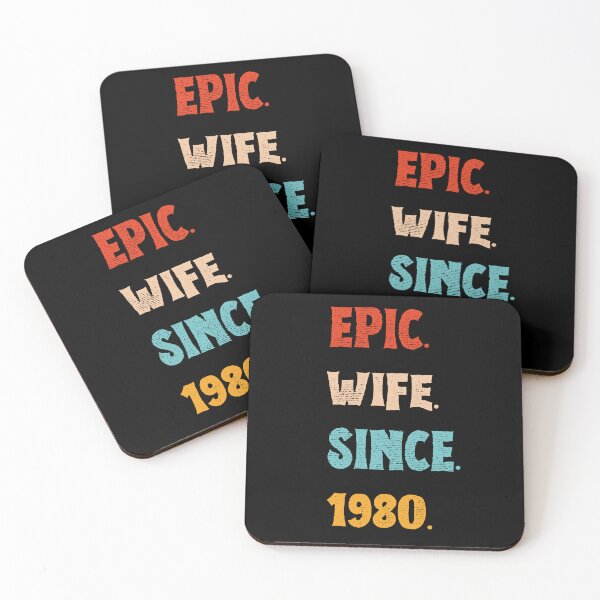 Item preview, Epic Wife Since 1980 - 45th Wedding Anniversary For Her, Women, Wife designed and sold by Mozaic Clothes.