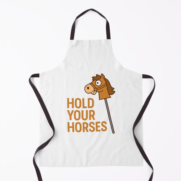 Item preview, Hold Your Horses Funny Hobby Horse Equestrian Pun Western Humor designed and sold by w1ckerman.