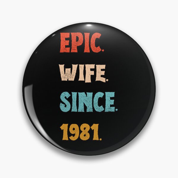 Item preview, Epic Wife Since 1981 - 44th Wedding Anniversary For Her, Women, Wife designed and sold by Mozaic Clothes.