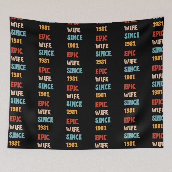 Item preview, Epic Wife Since 1981 - 44th Wedding Anniversary For Her, Women, Wife designed and sold by Mozaic Clothes.