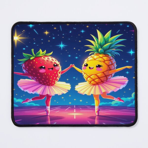 Item preview, Dolled Up Fruit Ballet – Strawberry & Pineapple dancing under the stars designed and sold by FotoworldEdel.