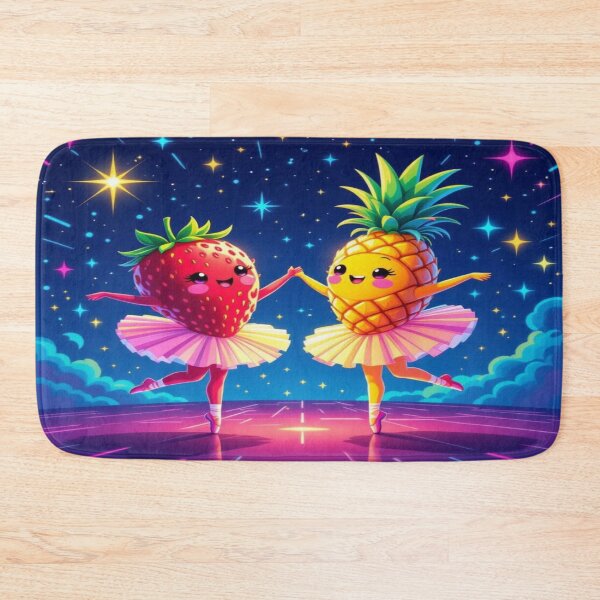 Item preview, Dolled Up Fruit Ballet – Strawberry & Pineapple dancing under the stars designed and sold by FotoworldEdel.