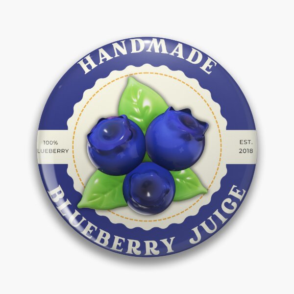 Item preview, Handmade Blueberry Juice Vintage Retro Farm Fresh Blue Fruit designed and sold by Eyestudiodesign1997.