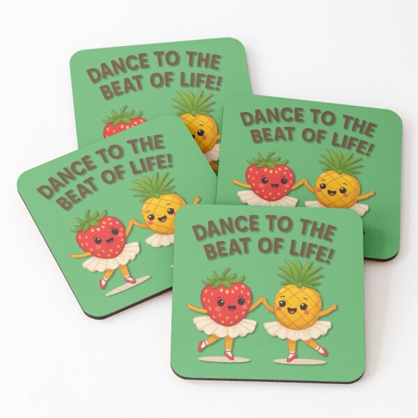 Item preview, Dolled Up Fruit Ballet – Strawberry & Pineapple dancing under the stars designed and sold by FotoworldEdel.