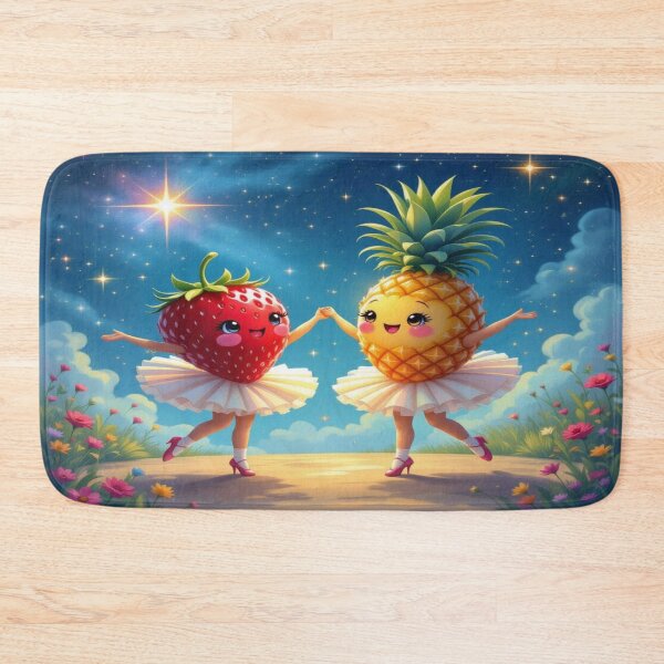 Item preview, Dolled Up Fruit Ballet – Strawberry & Pineapple dancing under the stars designed and sold by FotoworldEdel.