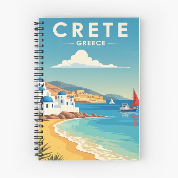 Item preview, 107 Vintage Crete, Greece Poster Design designed and sold by Alexis Art Collection.