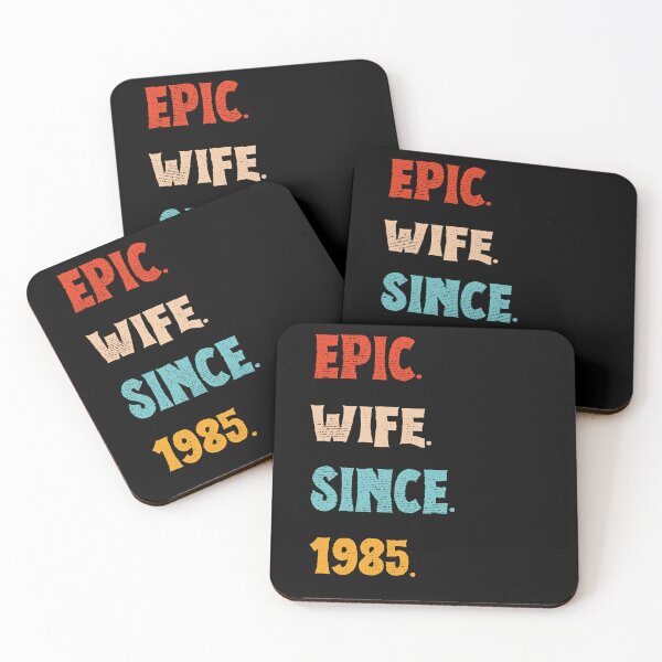 Item preview, Epic Wife Since 1985 - 40th Wedding Anniversary For Her, Women, Wife designed and sold by Mozaic Clothes.