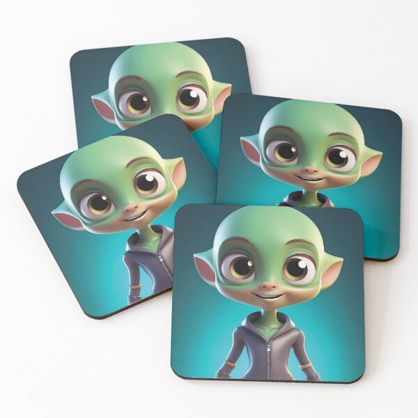 Item preview, Galaxy Sweetheart – Cute 3D Alien Girl designed and sold by Becky-Poppins.