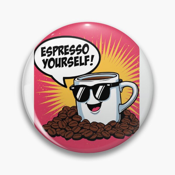 Item preview, Espresso Yourself! – Funny Coffee Pop-Art Design designed and sold by RAKO13.